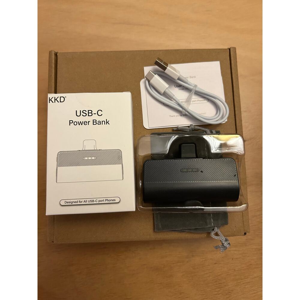 USB-C Mini Portable Lightweight High Speed Charging Power Bank Capacity 5000mAh